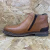 Rieker Mens Leather Chelsea Boot - Tan sold by The Foot Factory