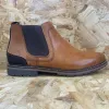 Rieker Mens Leather Chelsea Boot - Tan sold by The Foot Factory