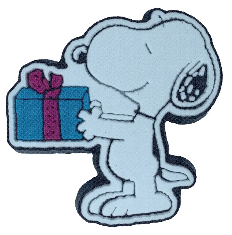 Crocs Jibbitz Peanuts Snoopy Present Charm sold by The Foot Factory