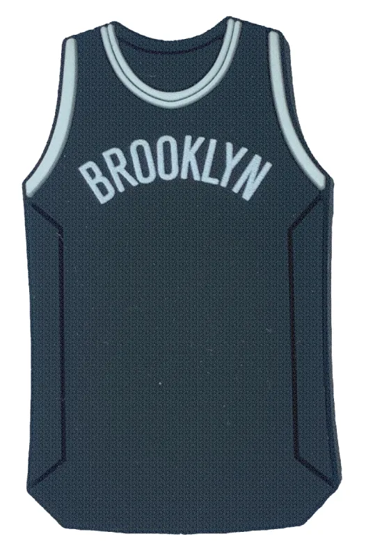 Crocs Jibbitz NBA Brooklyn Nets Black Jersey Charm sold by The Foot Factory