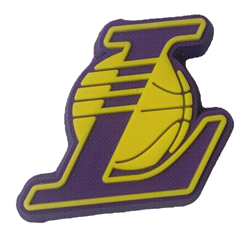 Crocs Jibbitz NBA Los Angeles Lakers Logo Charm sold by The Foot Factory