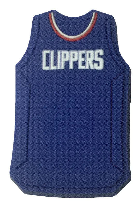 Crocs Jibbitz NBA Los Angeles Clippers Blue Jersey Charm sold by The Foot Factory
