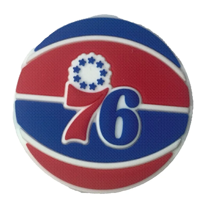 Crocs Jibbitz NBA Philadelphia 76ers Basketball Charm sold by The Foot Factory