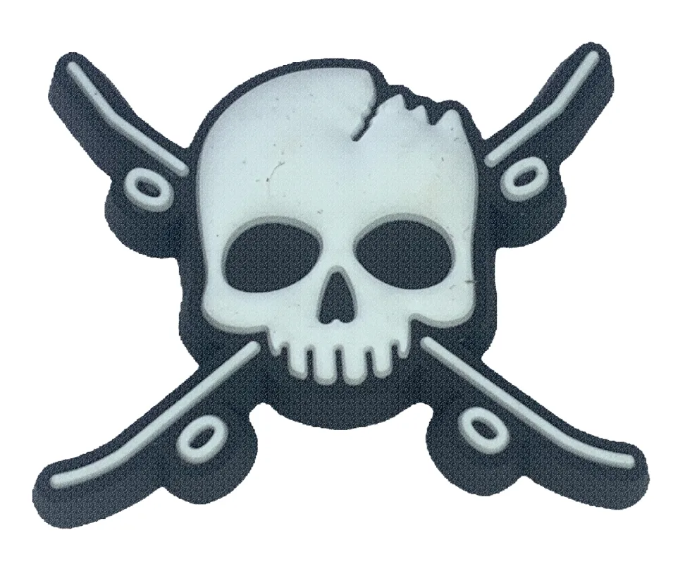 Crocs Jibbitz Skull & Skateboards Charm sold by The Foot Factory
