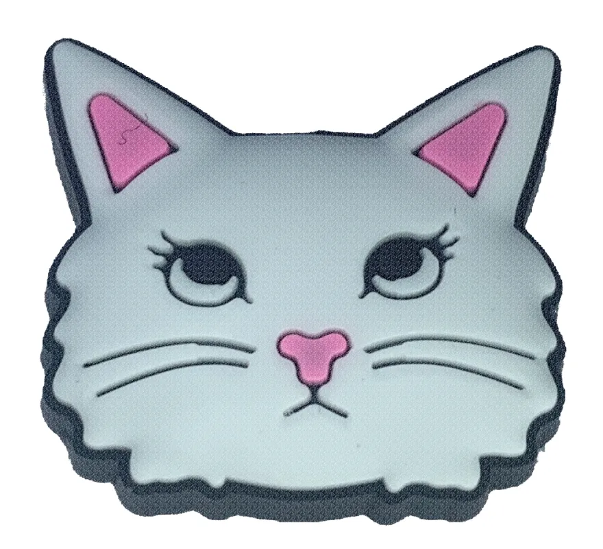 Crocs Jibbitz White Cat Charm sold by The Foot Factory