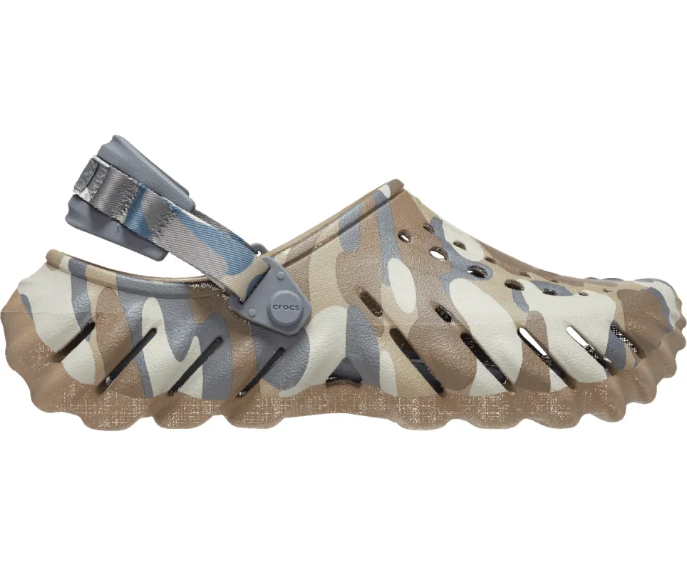 Crocs Unisex Echo Camo Redux Clog - Charcoal sold by The Foot Factory