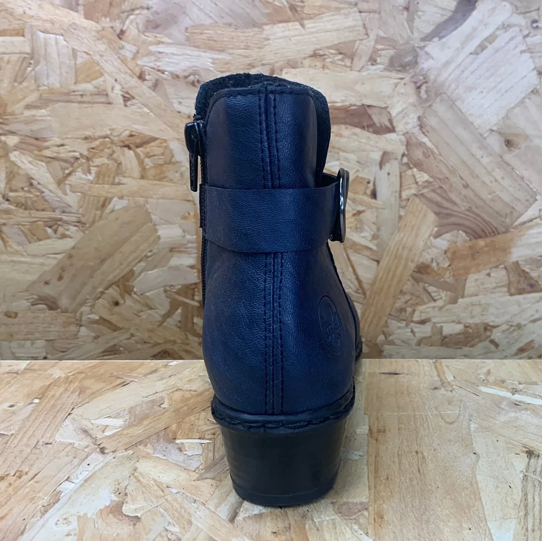 Rieker Womens Fashion Ankle Boot - Navy sold by The Foot Factory product image thumbnail 5