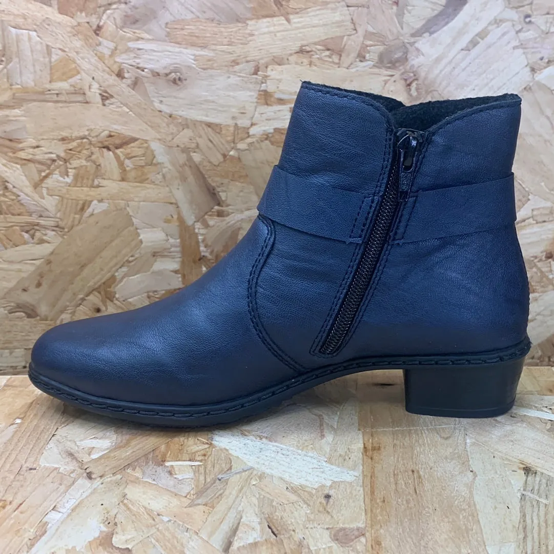 Rieker Womens Fashion Ankle Boot - Navy sold by The Foot Factory product image thumbnail 3
