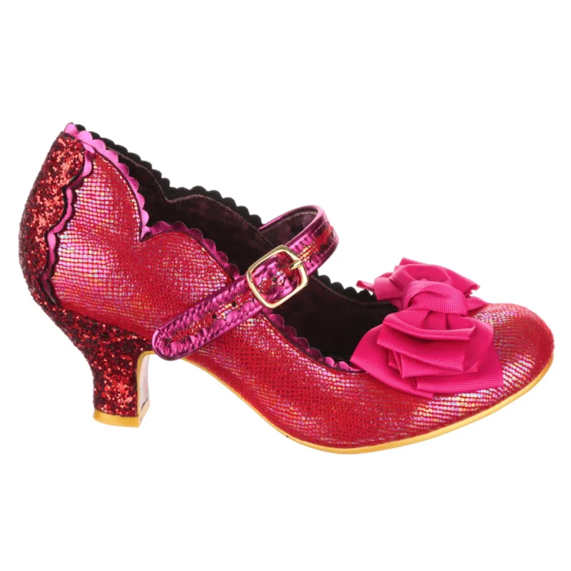 Irregular Choice Womens Summer Breeze High Heel - Wine sold by The Foot Factory