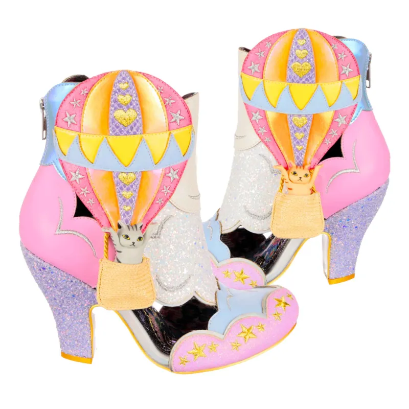 Irregular Choice Womens Up Up & Miaow Away High Heel - Pink sold by The Foot Factory
