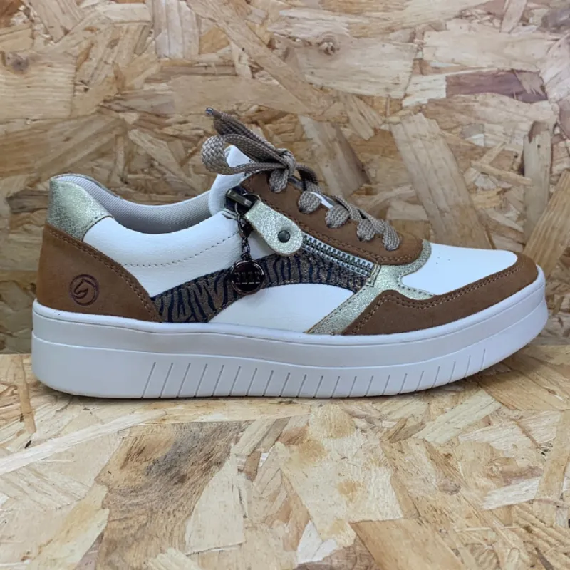 Remonte Womens Fashion Trainers - Brown made by Remonte