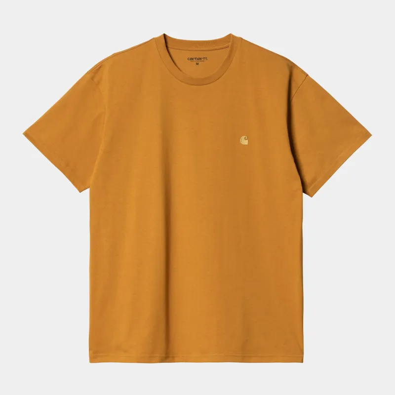 Carhartt WIP Mens Chase Short Sleeve T-Shirt - Buckthorn sold by The Foot Factory