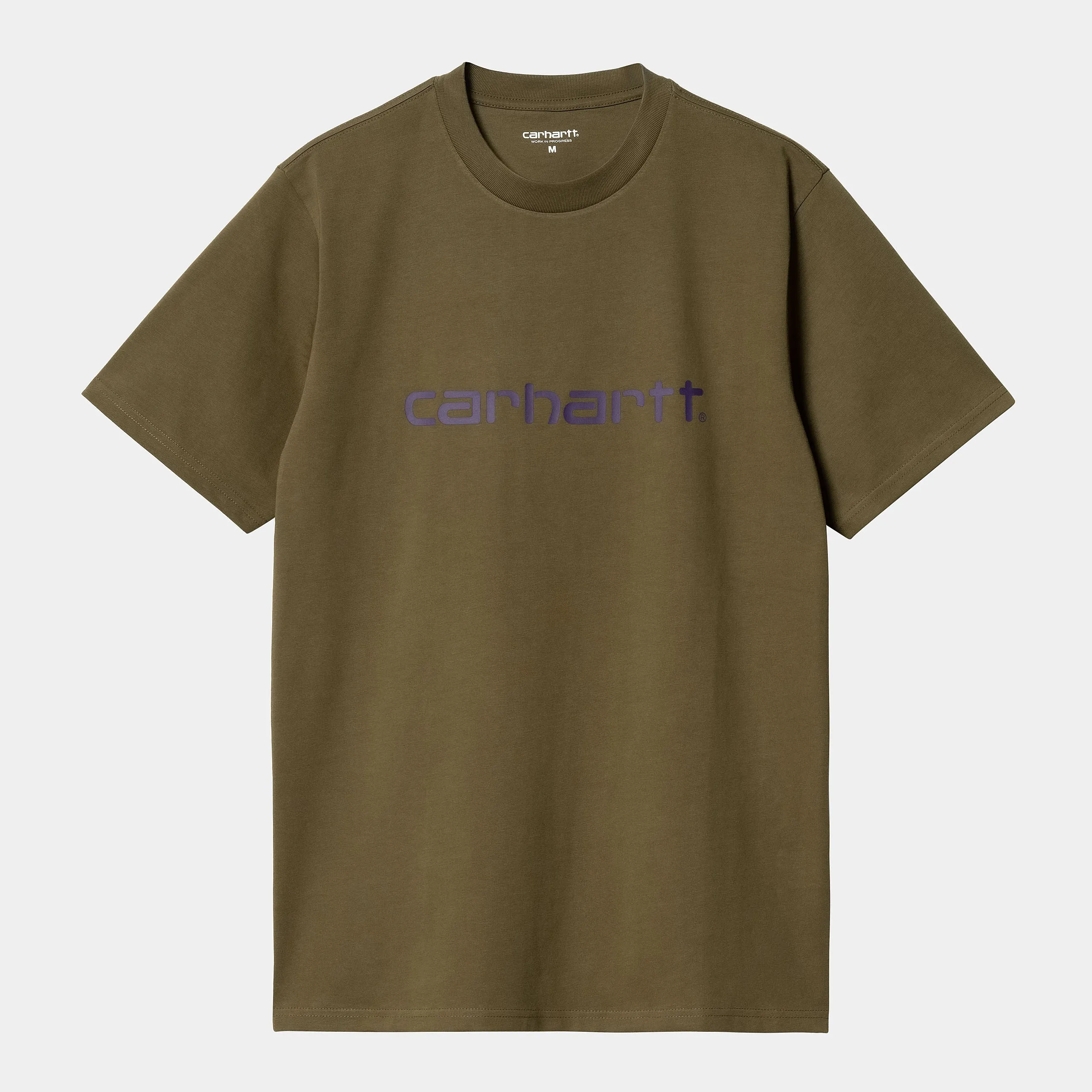 Carhartt WIP Mens Script Short Sleeve T-Shirt - Highland sold by The Foot Factory