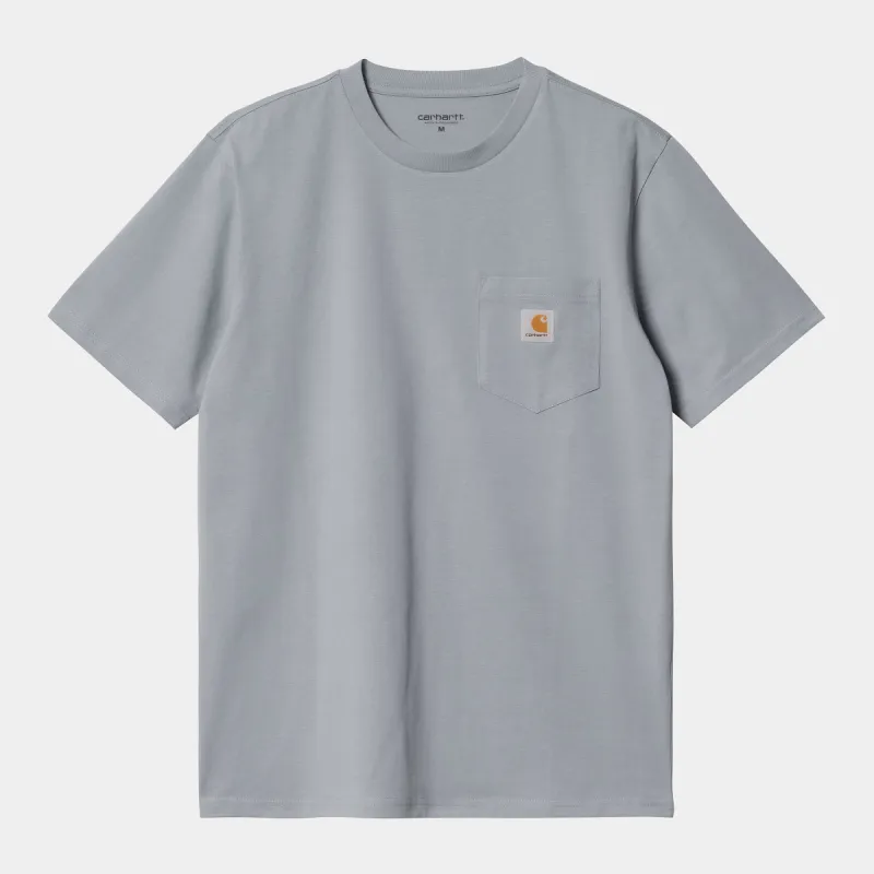 Carhartt WIP Mens Short Sleeve Pocket T-Shirt - Mirror sold by The Foot Factory