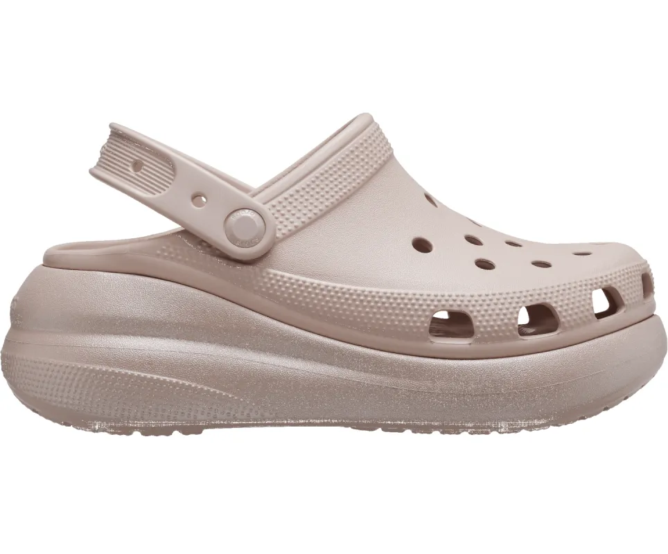 Crocs Unisex Classic Shimmer Crush Clog - Pink Clay sold by The Foot Factory