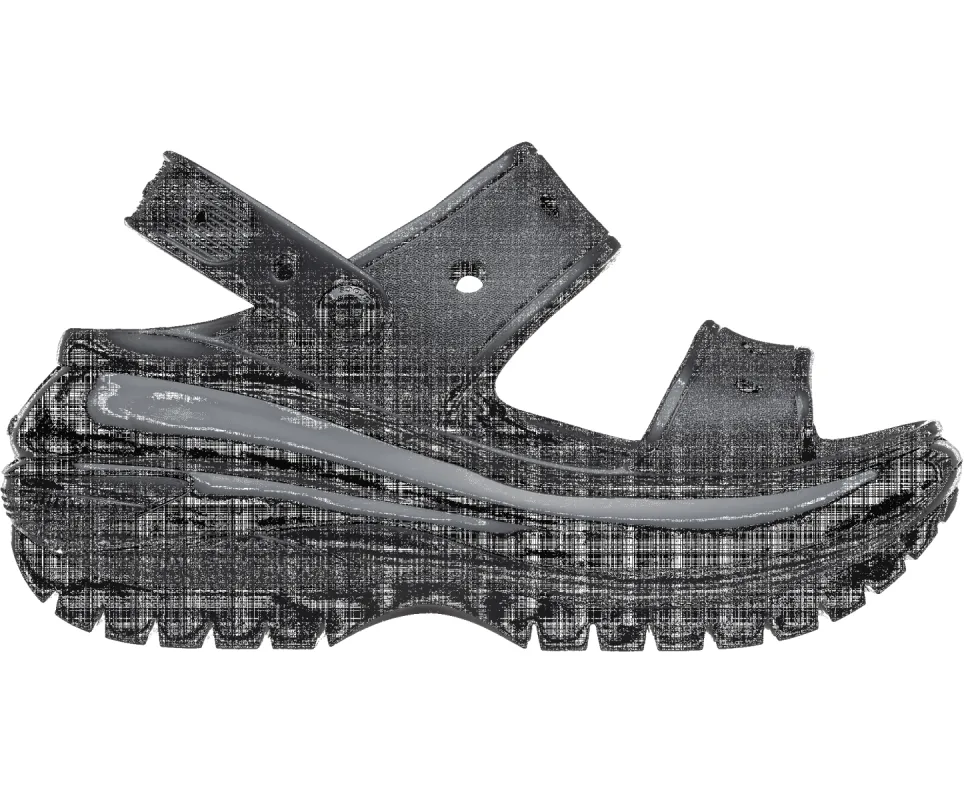 Crocs Unisex Mega Crush Sandal - Black sold by The Foot Factory