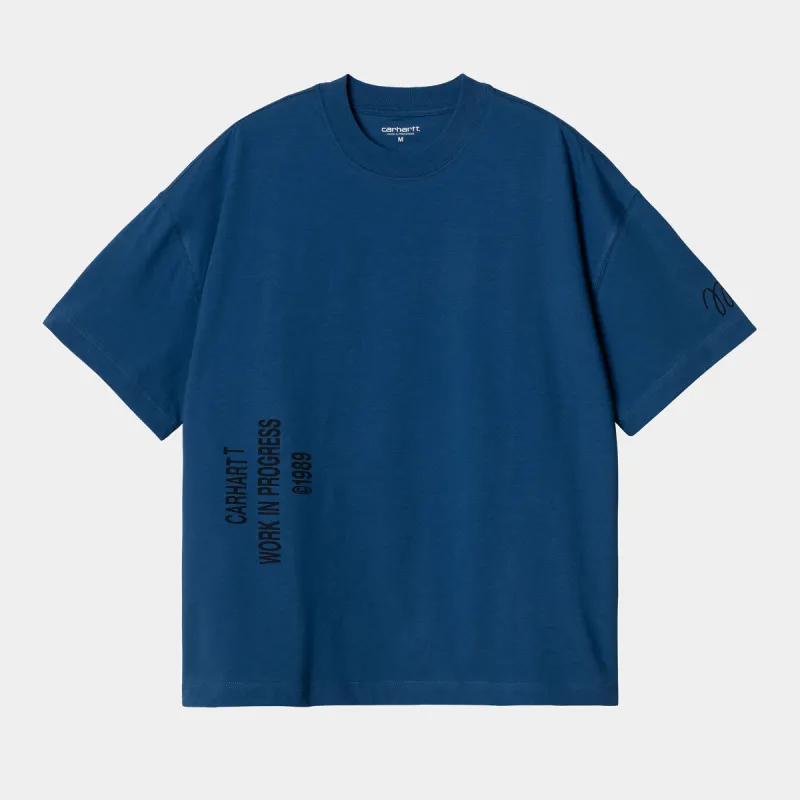 Carhartt WIP Mens Signature Short Sleeved Organic T-Shirt - Liberty sold by The Foot Factory