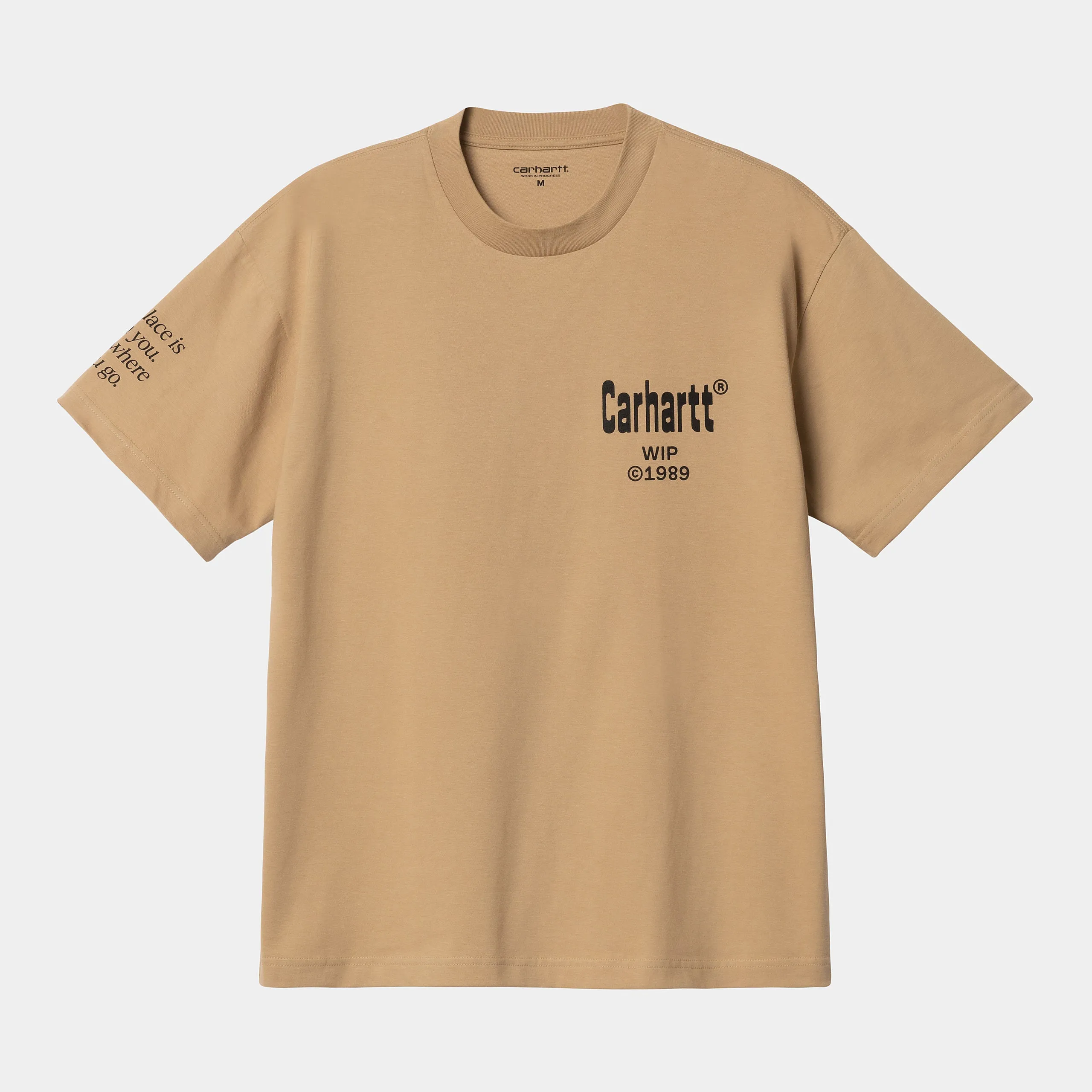 Carhartt WIP Mens Home Short Sleeved Organic T-Shirt - Dusty Hamilton Brown sold by The Foot Factory