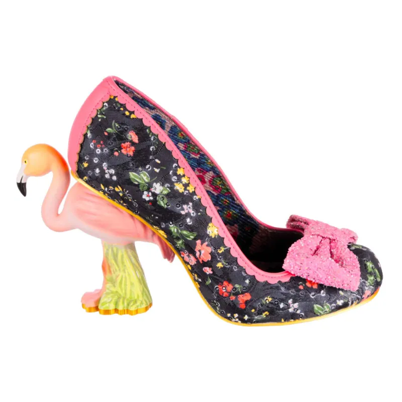 Irregular Choice Womens Blushing Bird High Heel - Black sold by The Foot Factory