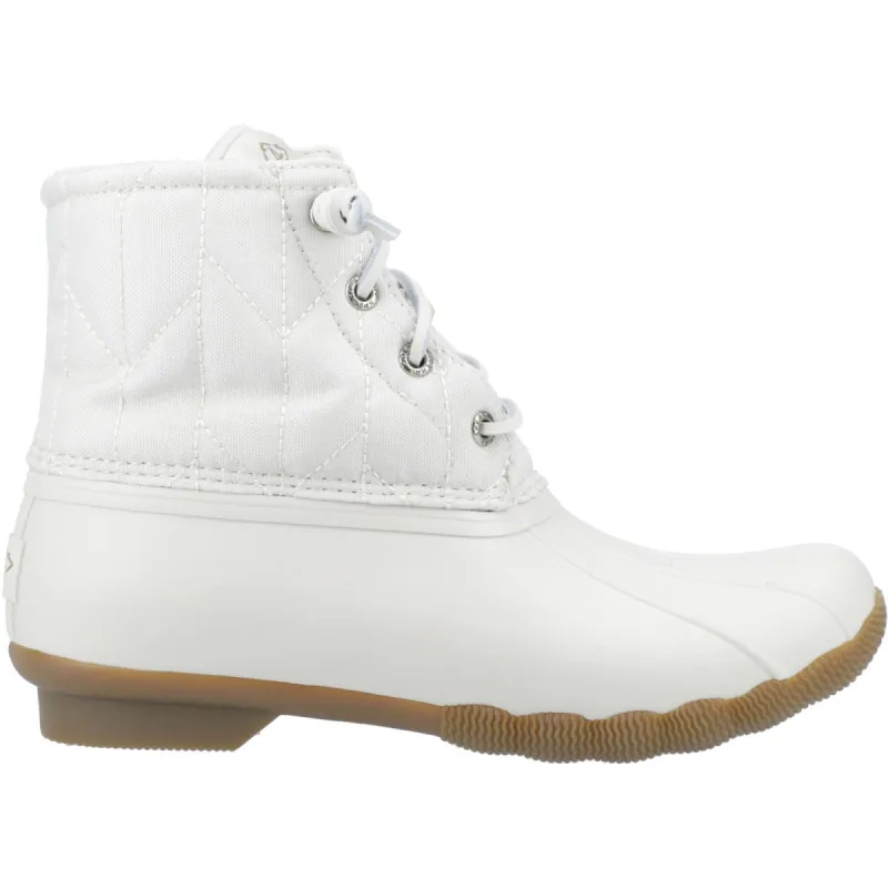 Sperry Womens Saltwater SeaCycled Nylon Boots - Ivory sold by The Foot Factory
