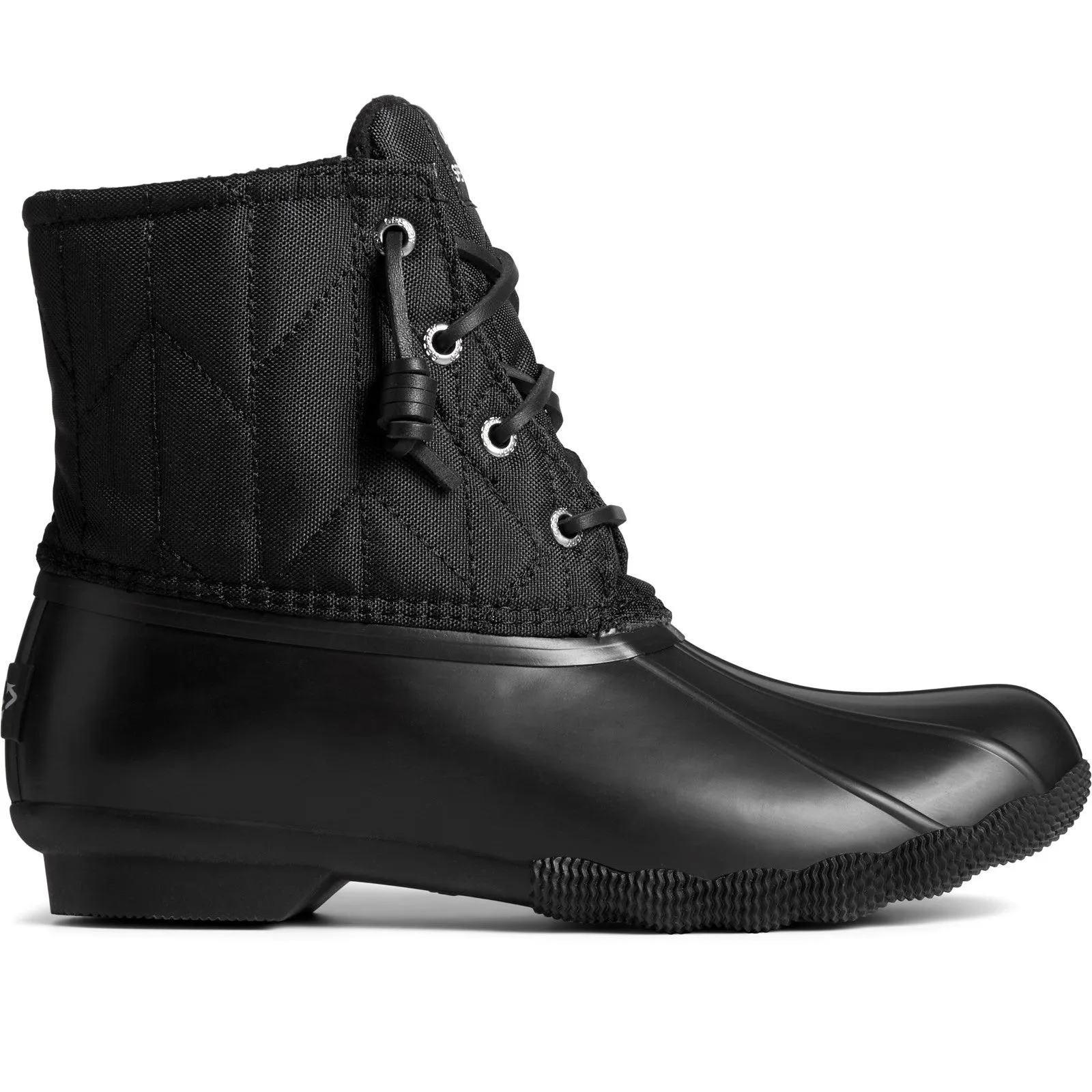 Sperry Womens Saltwater SeaCycled Nylon Boots - Black sold by The Foot Factory
