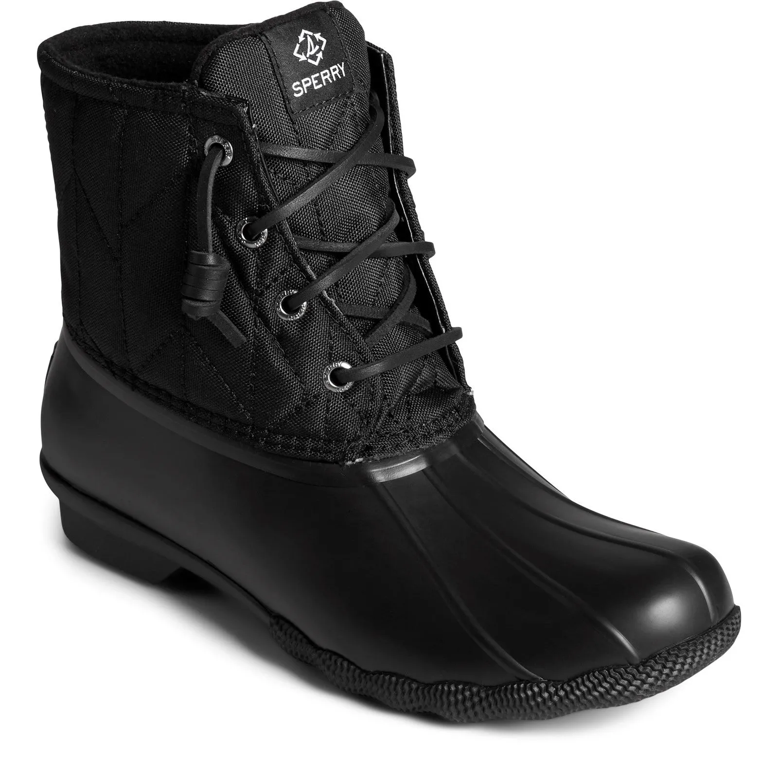 Sperry Womens Saltwater SeaCycled Nylon Boots - Black sold by The Foot Factory product image thumbnail 2