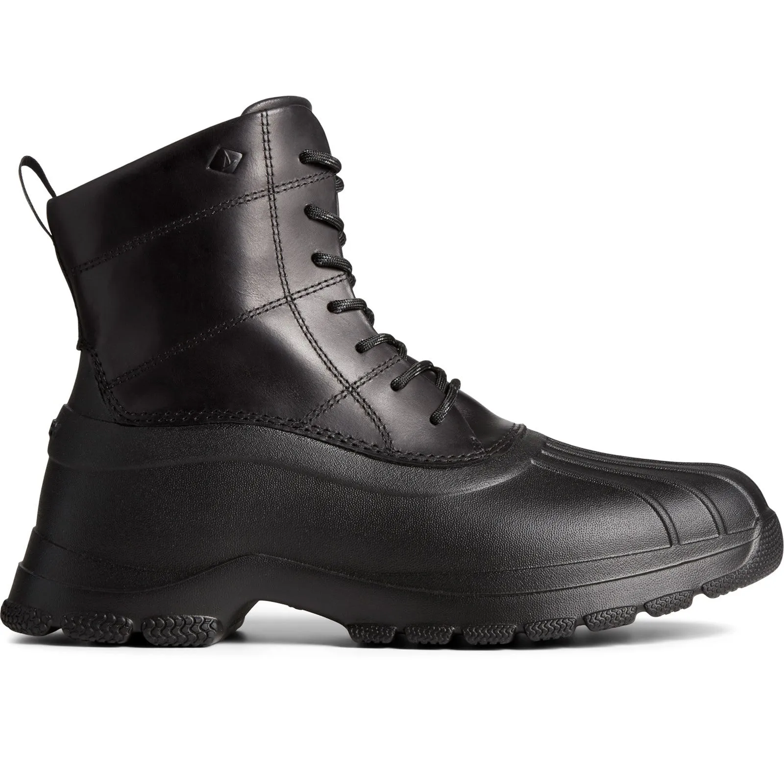 Sperry Mens Duck Float Camo Boots - Black sold by The Foot Factory