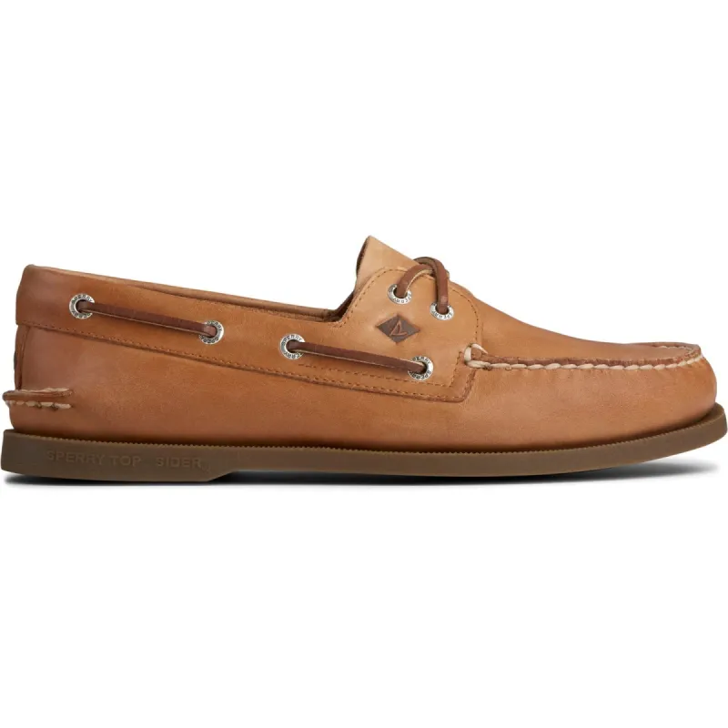Sperry Mens Authentic Original Leather Boat Shoes - Tan sold by The Foot Factory