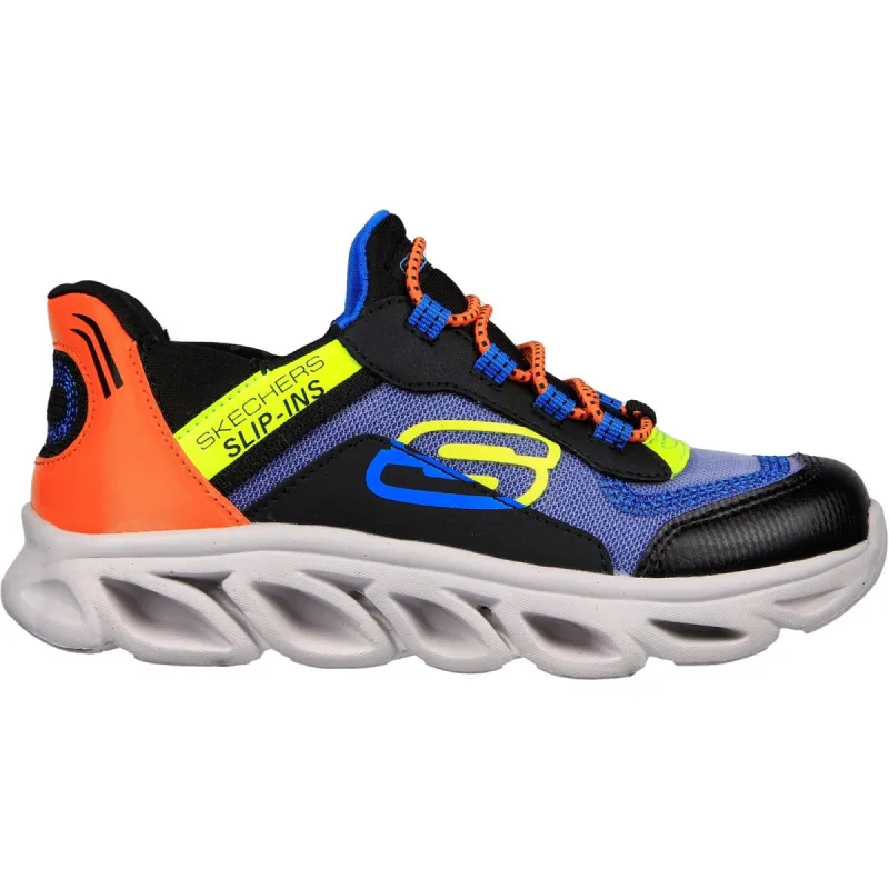Skechers Boys Flex Glide Slip On Trainers - Black sold by The Foot Factory