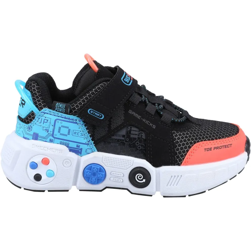 Skechers Boys Gametronix Trainers - Black sold by The Foot Factory