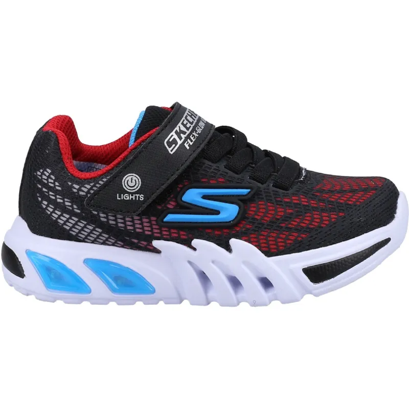 Skechers Boys Flex-Glow Elite Vorlo Light Up Trainers - Black sold by The Foot Factory