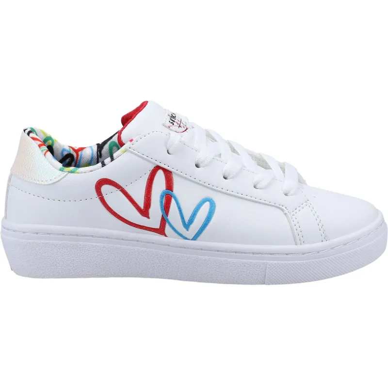 Skechers Girls Goldie Whole Heart Trainers - White sold by The Foot Factory