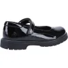 Hush Puppies Girls Tally Patent Leather School Shoes - Black sold by The Foot Factory