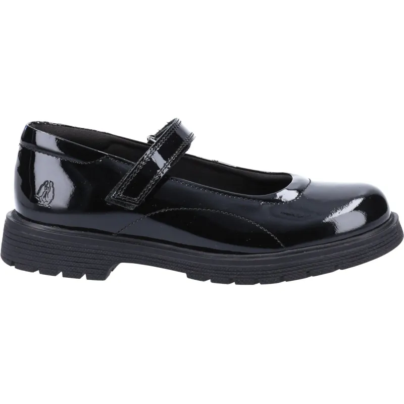 Hush Puppies Girls Tally Patent Leather School Shoes - Black sold by The Foot Factory