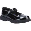 Hush Puppies Girls Tally Patent Leather School Shoes - Black sold by The Foot Factory