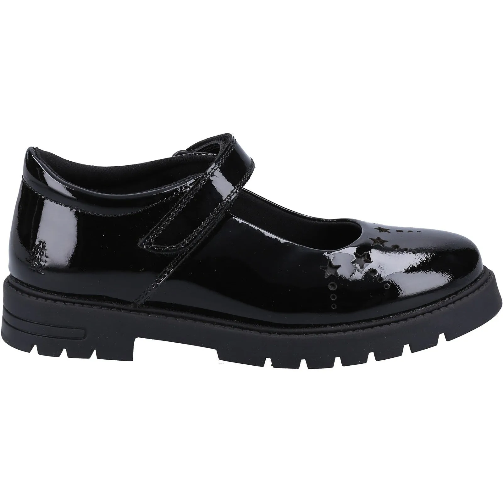 Hush Puppies Girls Sabrina Patent Leather Shoe Shoes - Black sold by The Foot Factory