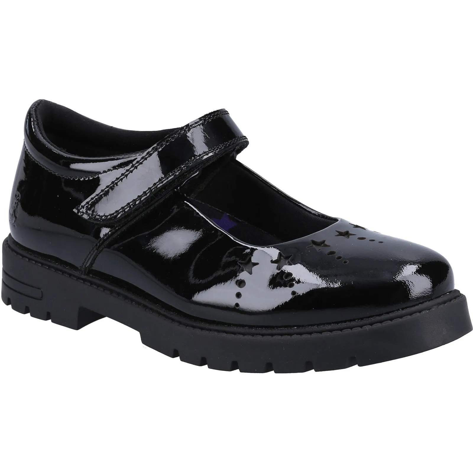Hush Puppies Girls Sabrina Patent Leather Shoe Shoes - Black sold by The Foot Factory product image thumbnail 2