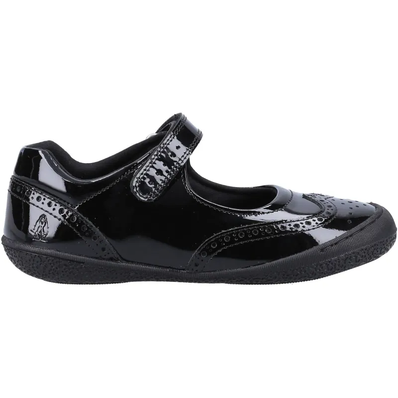 Hush Puppies Girls Rina Shoe Patent School Shoes - Black sold by The Foot Factory