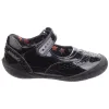 Hush Puppies Girls Rina Patent Leather School Shoes - Black sold by The Foot Factory