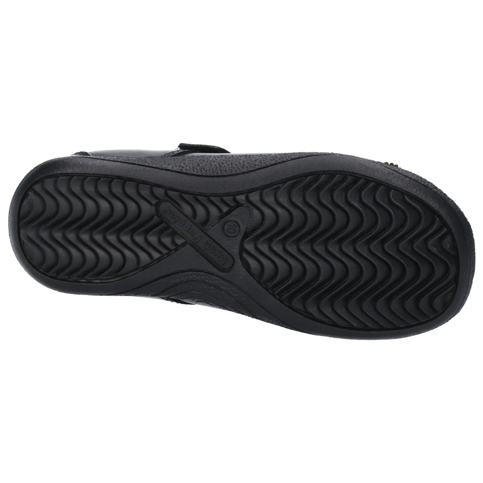 Hush Puppies Girls Jessica Leather School Shoes - Black sold by The Foot Factory product image thumbnail 4