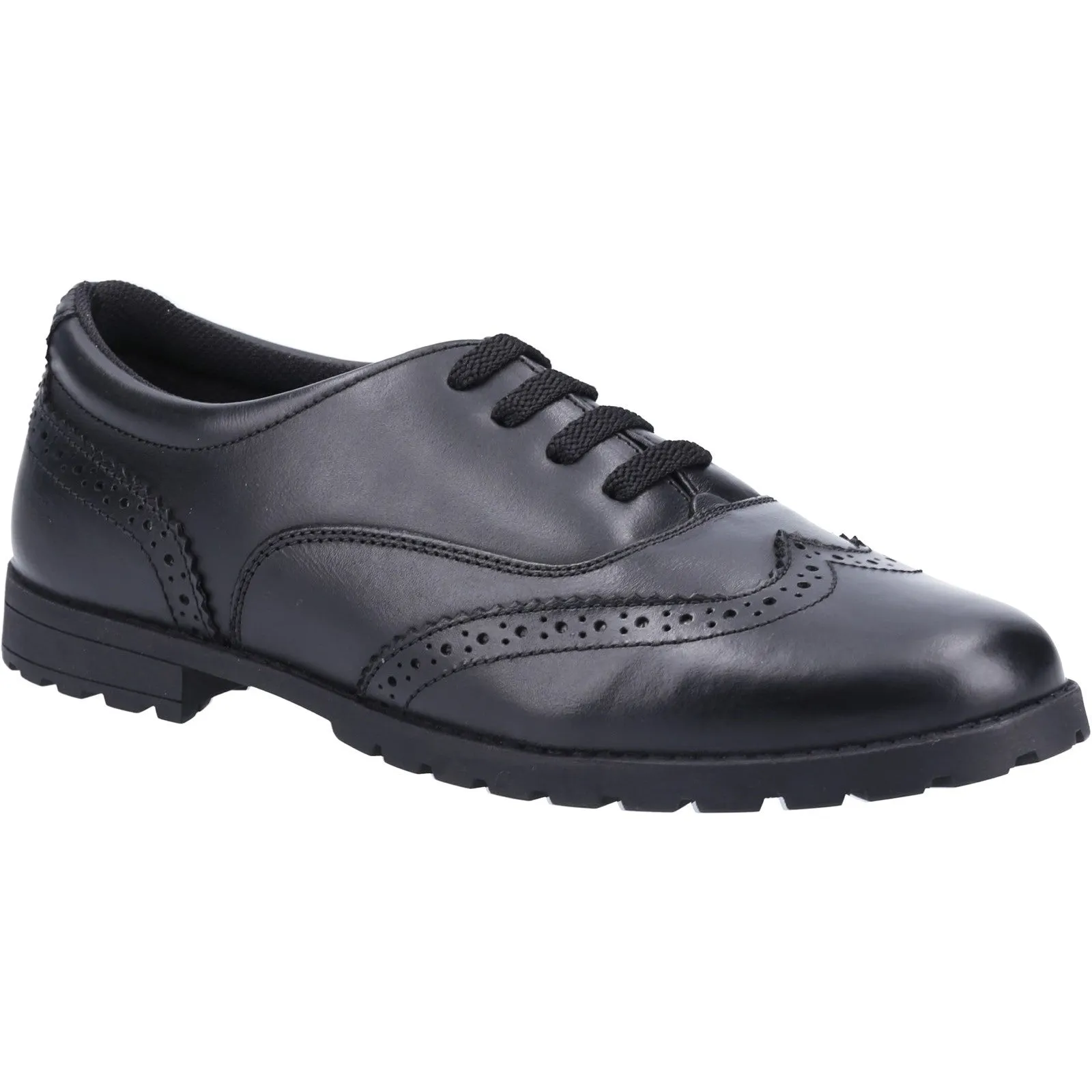 Hush Puppies Girls Eadie Leather School Shoes - Black sold by The Foot Factory product image thumbnail 2