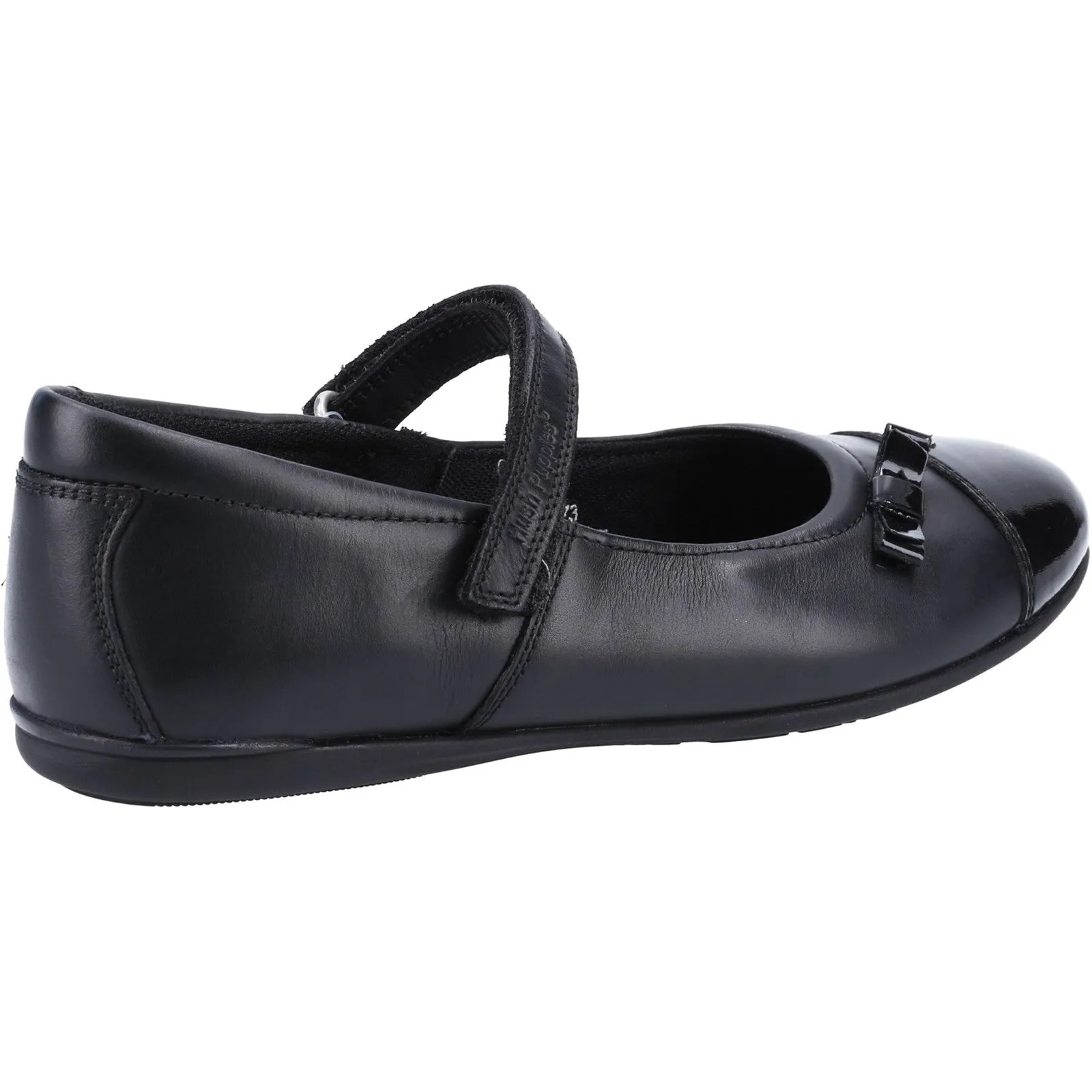 Hush Puppies Girls Danielle Leather School Shoes - Black sold by The Foot Factory product image thumbnail 3