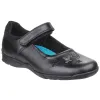 Hush Puppies Girls Clare Leather School Shoes - Black sold by The Foot Factory