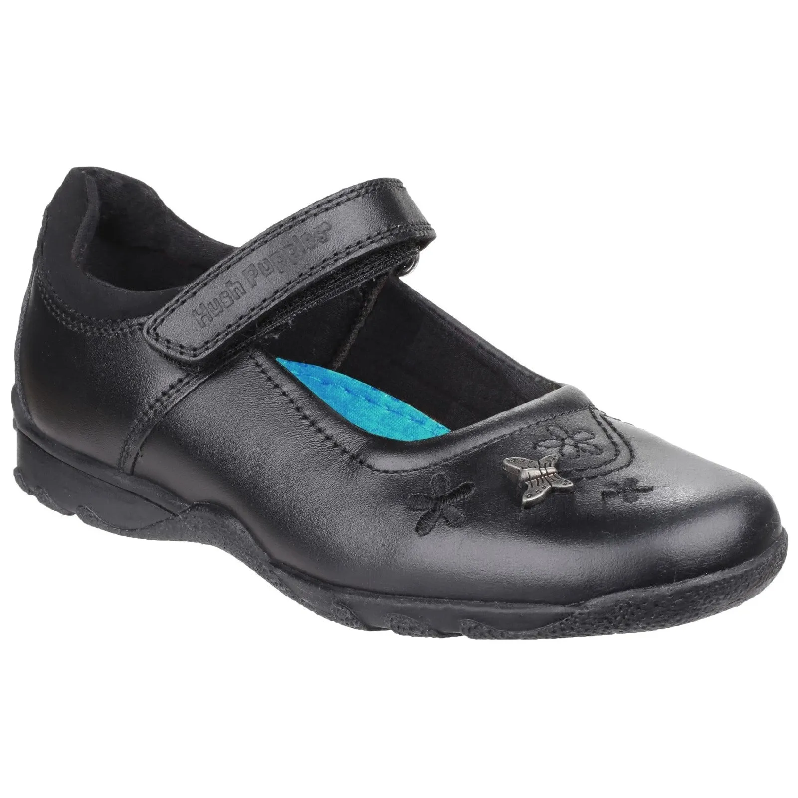 Hush Puppies Girls Clare Leather School Shoes - Black sold by The Foot Factory product image thumbnail 2