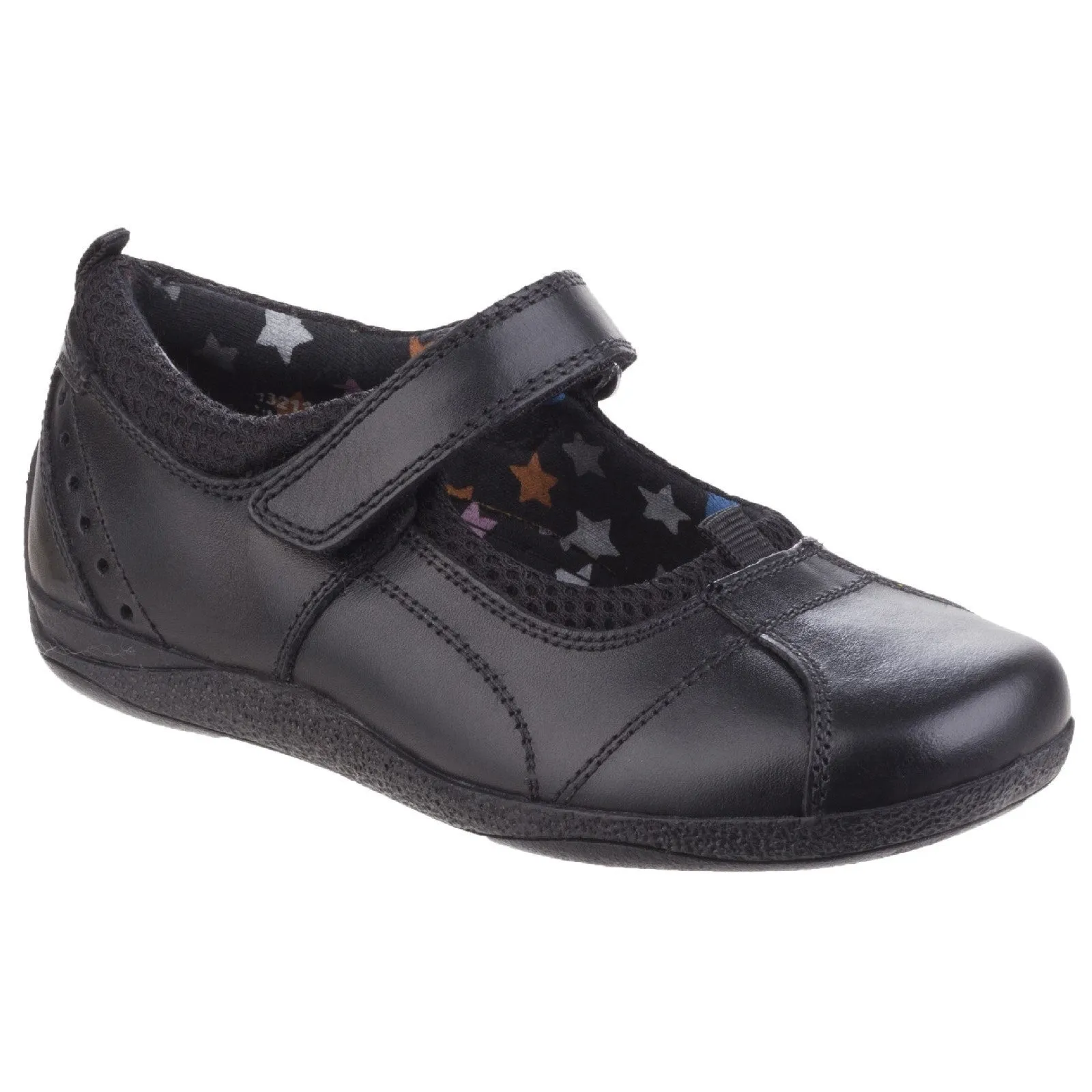 Hush Puppies Girls Cindy Leather School Shoes - Black sold by The Foot Factory product image thumbnail 2