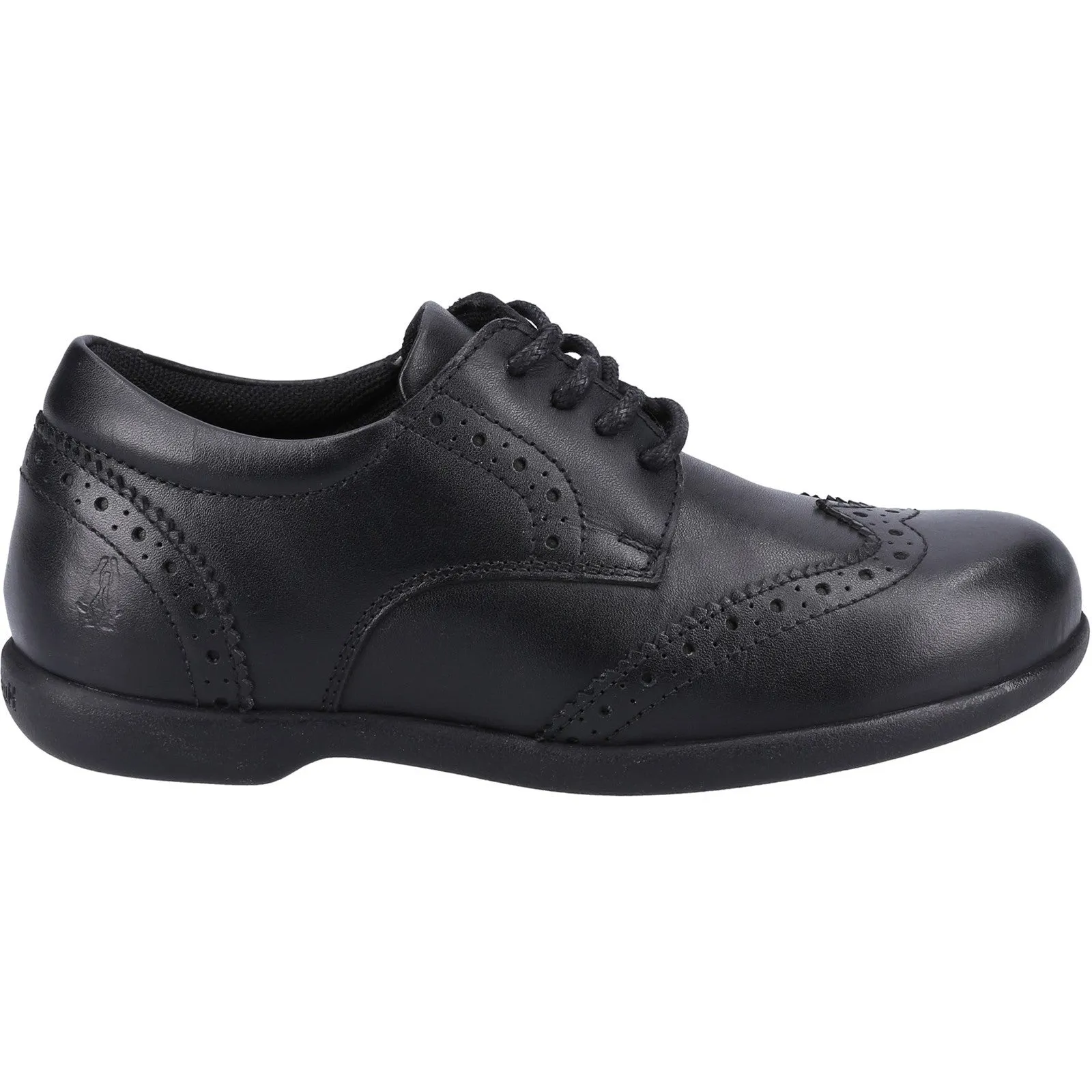 Hush Puppies Girls Bridget Leather School Shoes - Black sold by The Foot Factory