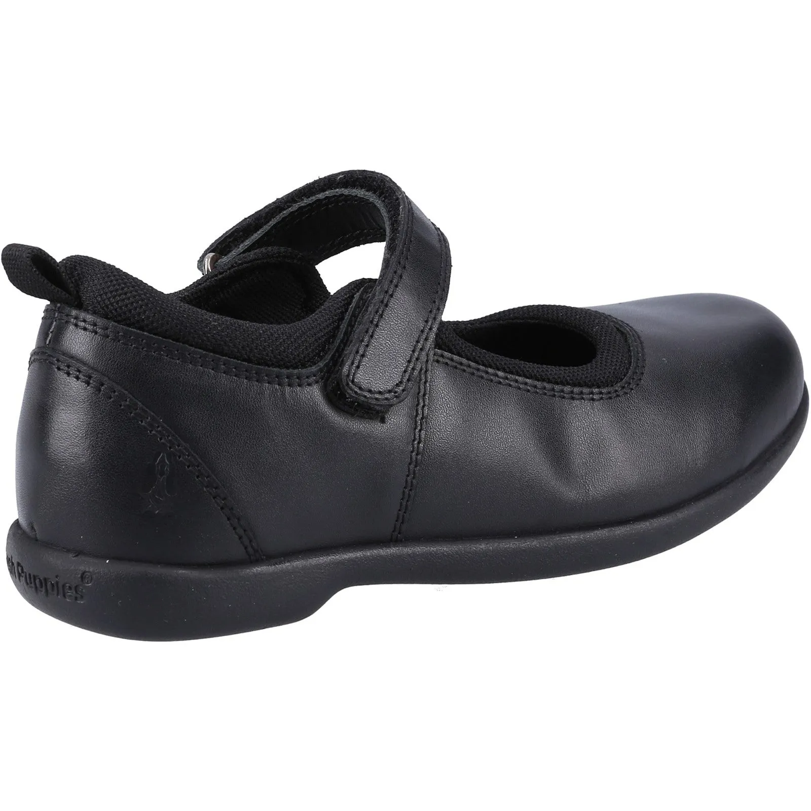 Hush Puppies Girls Bianca Leather School Shoes - Black sold by The Foot Factory product image thumbnail 3