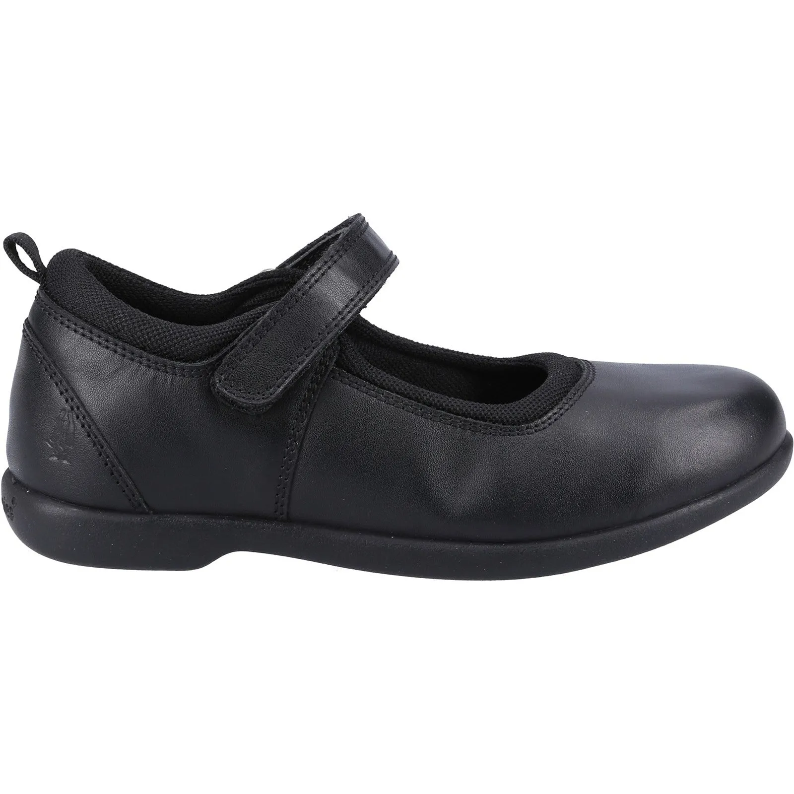 Hush Puppies Girls Bianca Leather School Shoes - Black sold by The Foot Factory