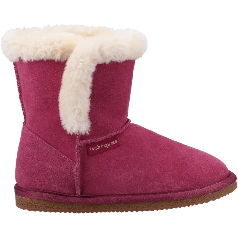 Hush Puppies Girls Ashlynn Slippers - Rose sold by The Foot Factory