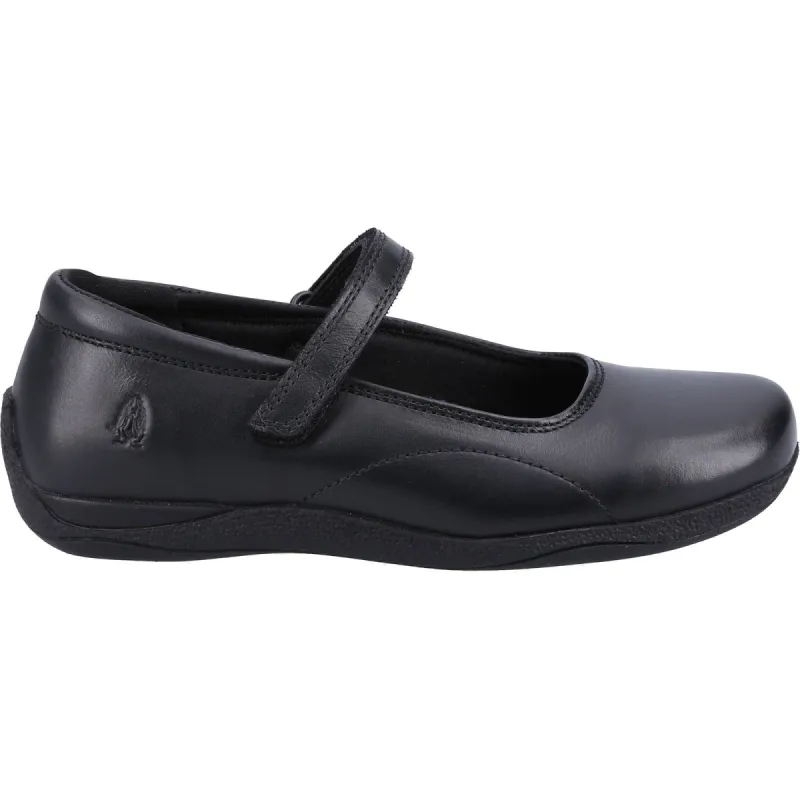 Hush Puppies Girls Aria School Shoes - Black sold by The Foot Factory